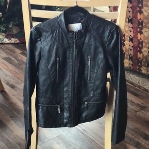 Leather-like jacket